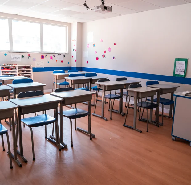 Sala de aula do Ensino Fundamental do Mira Niterói